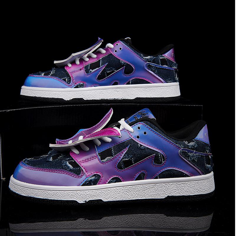 Spring New Couple Style Versatile Fashionable Board Shoe Niche Design Style Featuring Durable Thick Soles Trendy Men's Shoes 36-45