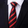 Tie Men'S Dress Business Korean Groom Wedding Women'S Red And Black Tie Narrow 8.5Cm Stripe British Style