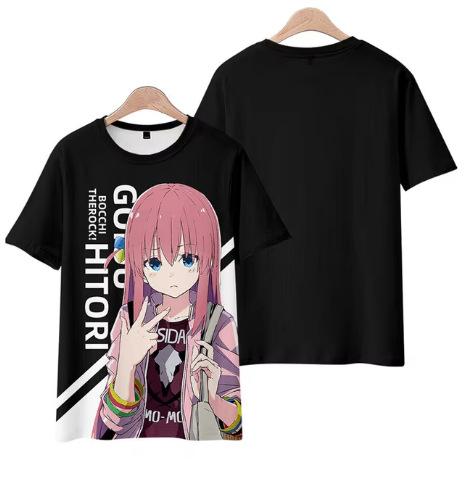 Anime Boqi Rock T-Shirt 3D-Druck Herren-T-Shirt Mode Streetwear Pfadfinder T-Shirt für Kinder