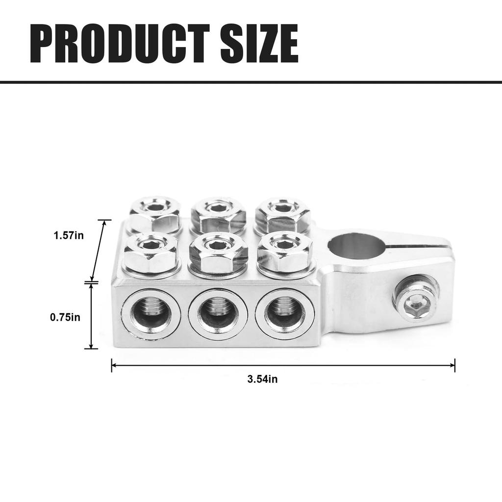 Conector Terminal Conector cu 12 căi 8AWG Max 4/0 (XL) Calibru AWG Pozitiv Negativ