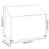 VidaXL Housse de banc de jardin 8 œillets 160x70x70-88 cm polyéthylène 319339