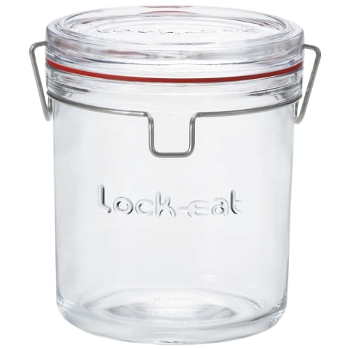 ADERIA Rock Eat Storage Container, 750ml, Gift Boxed, Made in Italy, Glass Canister, Airtight Storage Container for Condiments, Coffee Beans, H7573