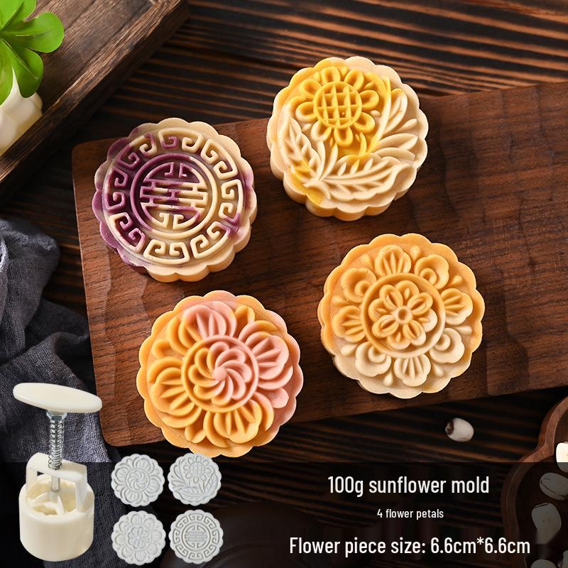 Mid-Autumn Mooncake Mold Stamp Tool for Ice Skin Mung Bean Pastry