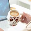 Halloween Skull Coffee Mug 400ML 3D Ghost Ceramic Mug Creative Funny Water Cup Breakfast Milk Cup Home Drinking Halloween Gift