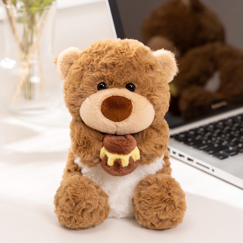 Fluffy Super Soft Honey Pot Bear White Sheep Plush Toys Cuddly Baby Doll Stuffed Animal Pillow Baby Kids Appease Birthday Gift