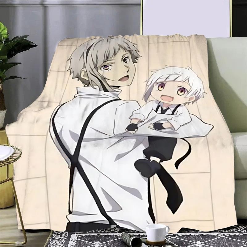 Anime Bungo Stray Dogs Printed Blanket Picnic Blankets Warm Blanket Soft and Comfortable Blanket Home Travel Birthday Gift