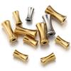 20pcs 10pcs Stainless Steel Tube Spacer Beads Gold Color Barrel Drum Beads Charms for Necklace Bracelet Jewelry Making DIY