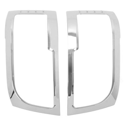 2pcs Headlight Cover ABS Chrome Plated Protective Frame Replacement for HIACE 2005‑2010