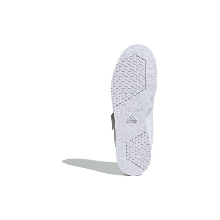 Adidas Powerlift 5 Weiß Silber Metallic Unisex Sneaker Cloud-Weiß Core-Schwarz ID2474