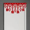 Non-woven Door Decorations Double Happiness Wall Hanging Pendant Wall Ornaments  Curtains Decor