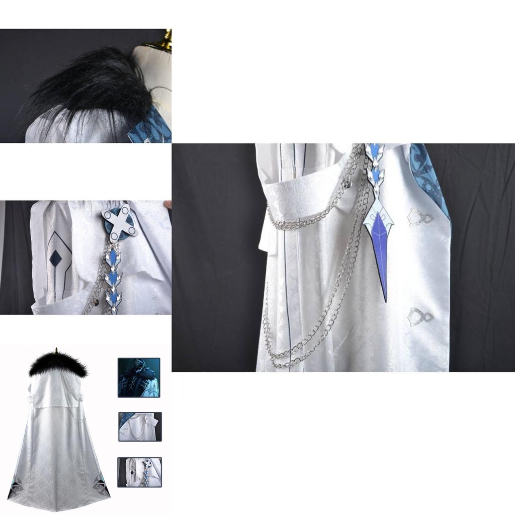 Original Trial Impact Cosplay Costume Tartaglia Cape Halloween Party Outfit
