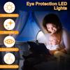 7 LED Livro Luz USB Recarregável Luz de Leitura 3 Níveis Quente Frio Branco Luz do Dia Portátil Flexível Fácil Clipe Noite Lâmpada de Leitura