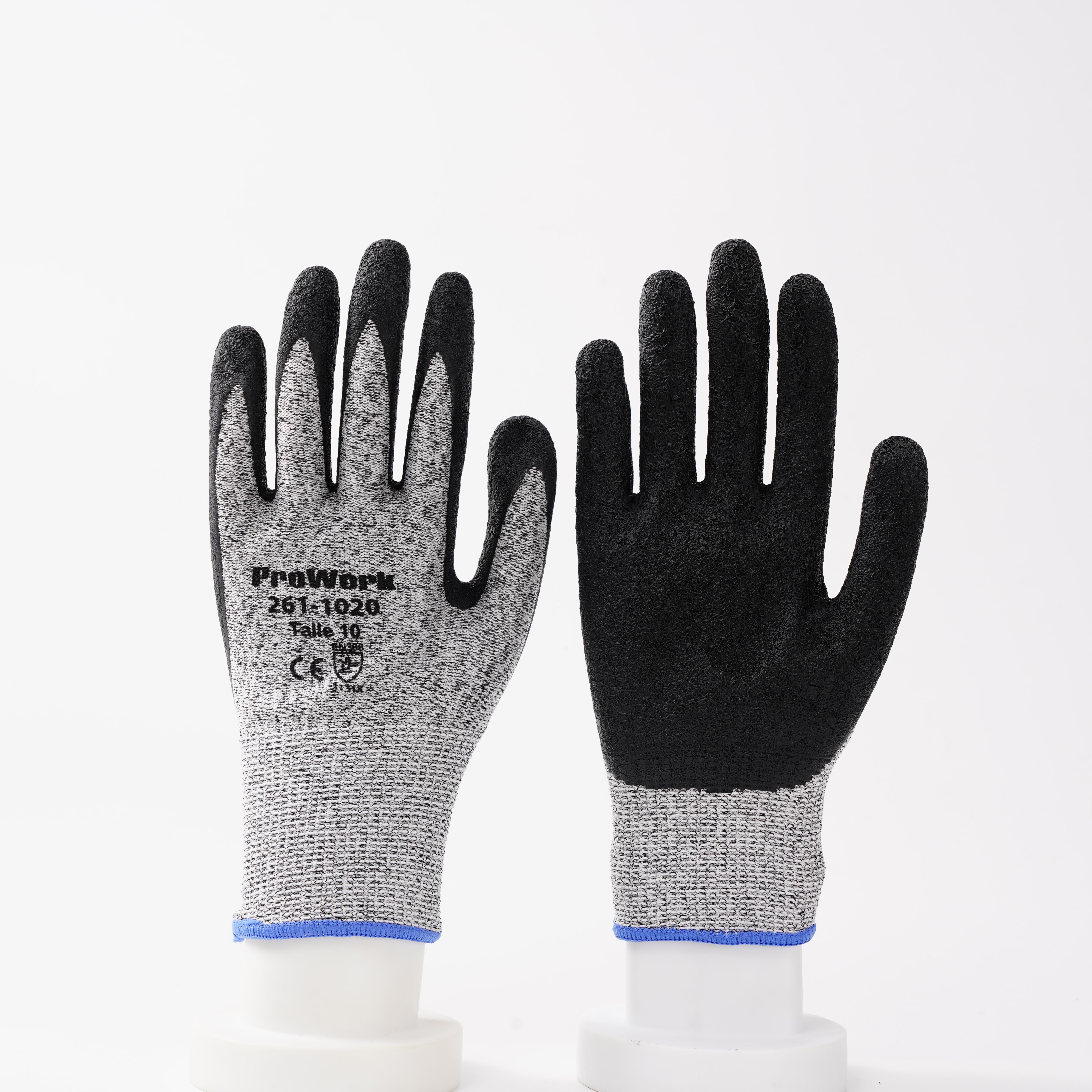 Professional Polyurethane Coated HPPE 13 Gauge Cut Resistant Anti-Slip Carpentry Gloves Strong Grip (Gray,S&Cut-Protection Gloves)