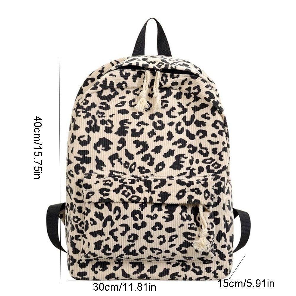 Leichte Schultasche für Schüler Harajuku Tagesrucksack für Schüler Aufbewahrungstasche Rucksack mit Leopardenmuster Herren