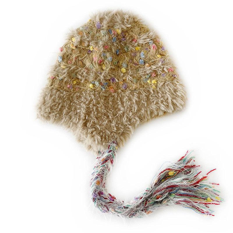 

Милая маленькая плюшевая панама-бочонок в виде желейной конфеты, женская зимняя теплая утолщенная вязаная шерстяная шапка, ветрозащитная и холодостойкая шапка для ушей one size fits all хаки