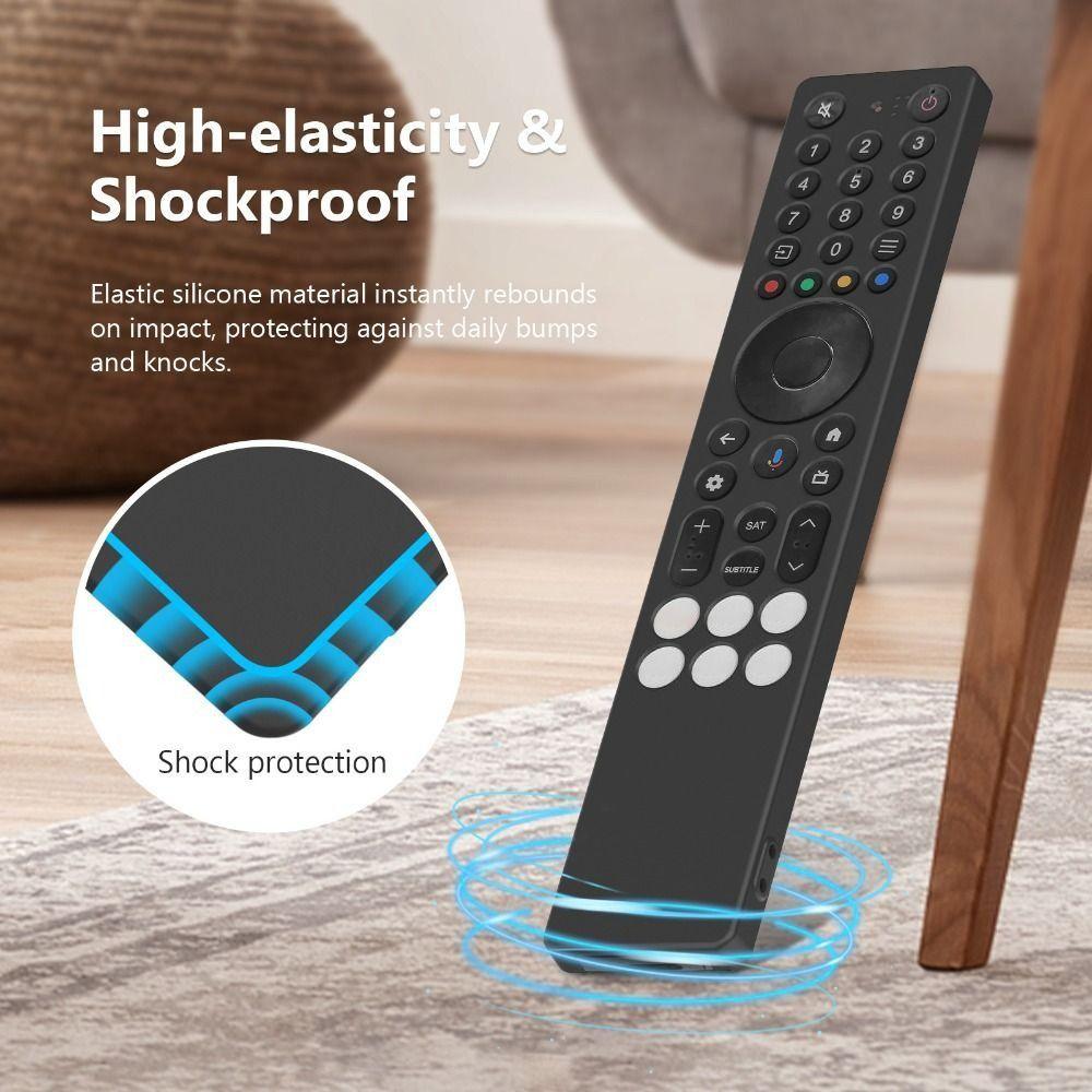 High Quality Silicone Protective Case with Lanyard Shockproof Remote Controller Cover Protector Soft Shell for TCL RC833A