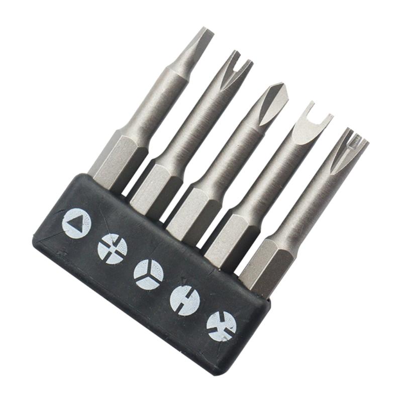 

5Pcs/set 50mm Special-shaped Screwdriver Set U-shaped Y-shape Triangle Inner Cross Three-points Hand Tool Set 1