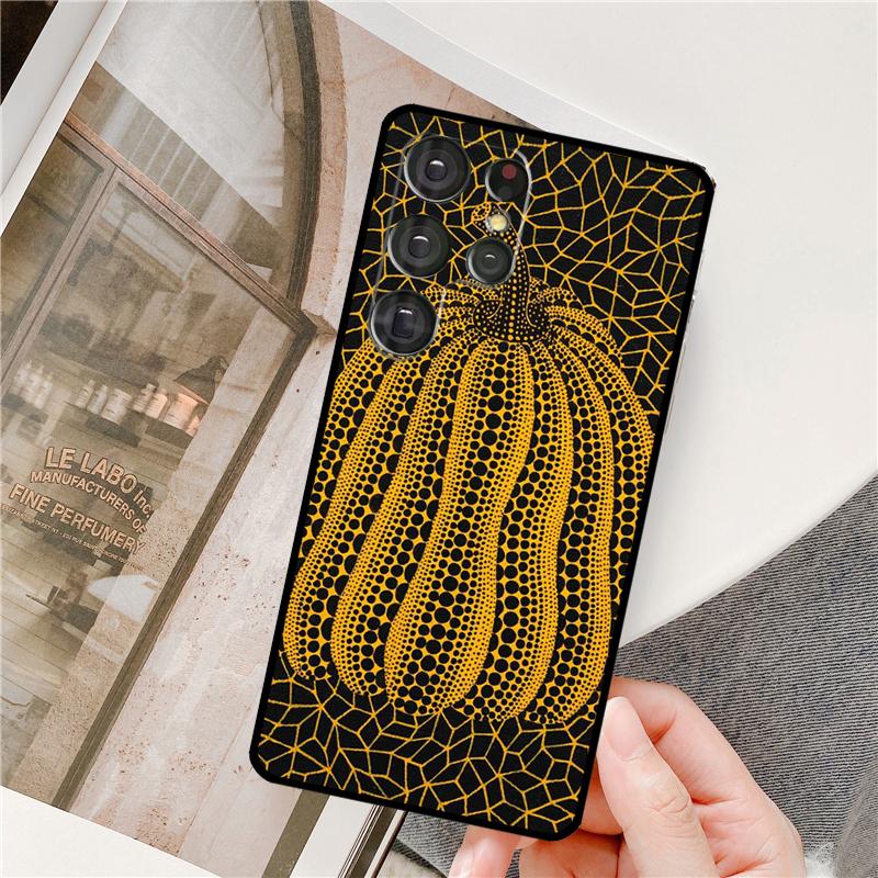 Yayoi Kusama Pumpkin Art Phone Case For Samsung Galaxy S23 S22 Ultra Note 20 Note 10 S8 S9 S10 Plus S20 FE S21 Ultra