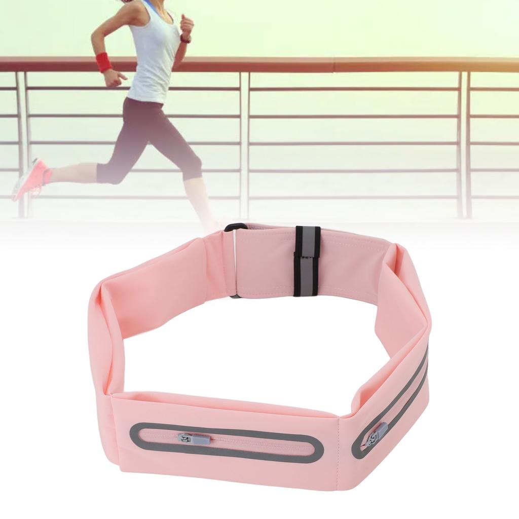 Slim Running Belt Pack Portable Waterproofing Fitness Workout Belt Sport Waist Pack Exercise Waist Bag for Hiking Cycling