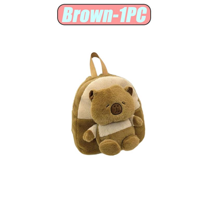

Capybara Doll Shoulder Bag Cartoon Plush Backpack Cute D oll Schoolbag Children s Schoolbag School Children s Day Gift 2025 New