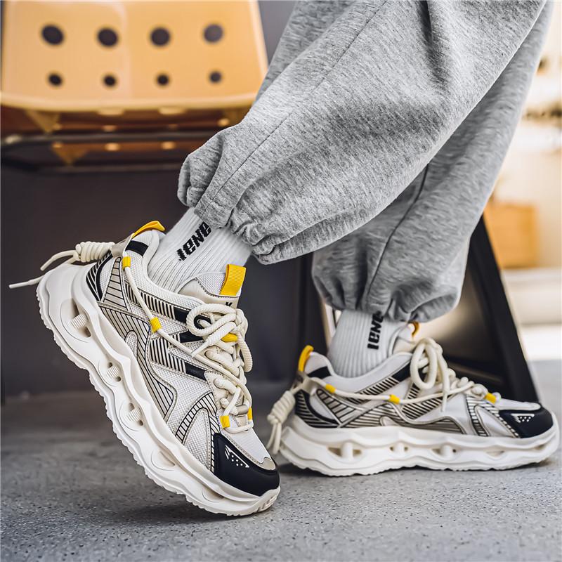 Student soft soled casual sports shoes breathable non slip comfort four season Outdoor men's running shoes fashion male sneakers