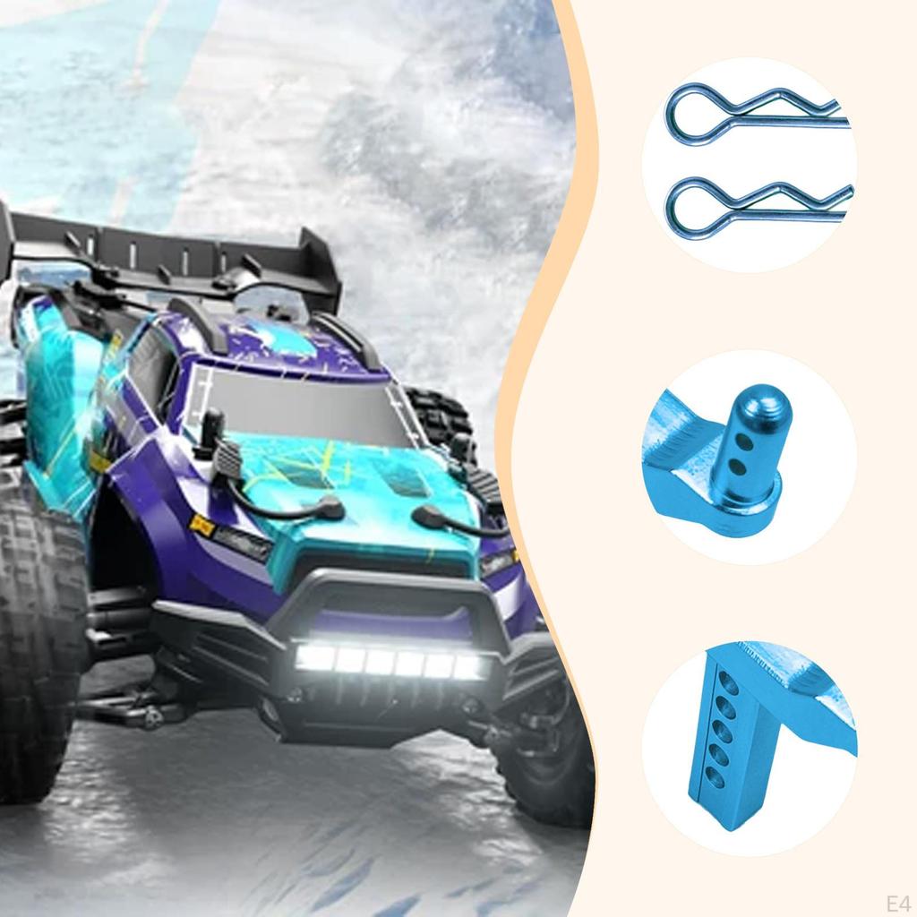 2 High-Performance Front And Rear Body Mounts for RC Car 16102 (1:16 Scale) - DIY Assembly Parts