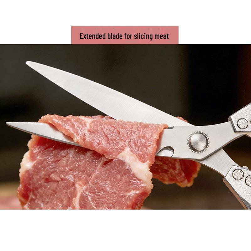 Stainless Steel Kitchen & Fabric Shears, Food-Grade Barbecue Scissors, Strong Household Sewing Shears