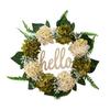 Charming Multicolor Hydrangea Green Leaf Wreath For Seasonal Decor Home
