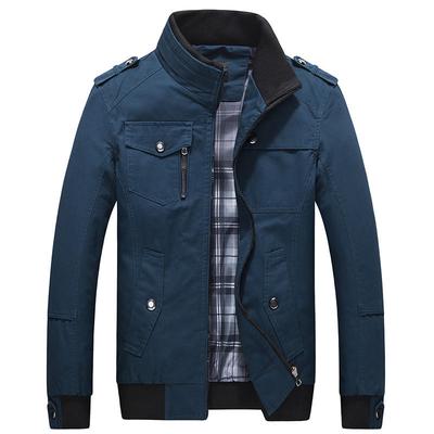 Spring and Autumn  Men's Jacket  Loose  Stand Collar  Top  Casual Jacket