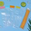 100pcs Summer Colorful Ice Cube Bags, Beverage & Cocktail Ice Cubes Bag, Self-Sealing Freezer Bags, Stackable Space-Saving for Summer Parties