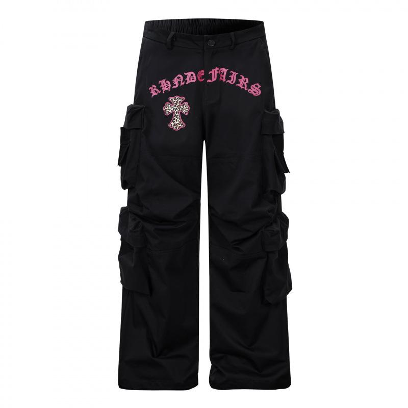 EON Spring 2026 Retro Spicy Girl Casual Women’s Cargo Pants M чёрный