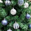 24Pcs/Box Plastic Christmas Colored Balls Electroplated Christmas Tree Hanging Pendant  for Home