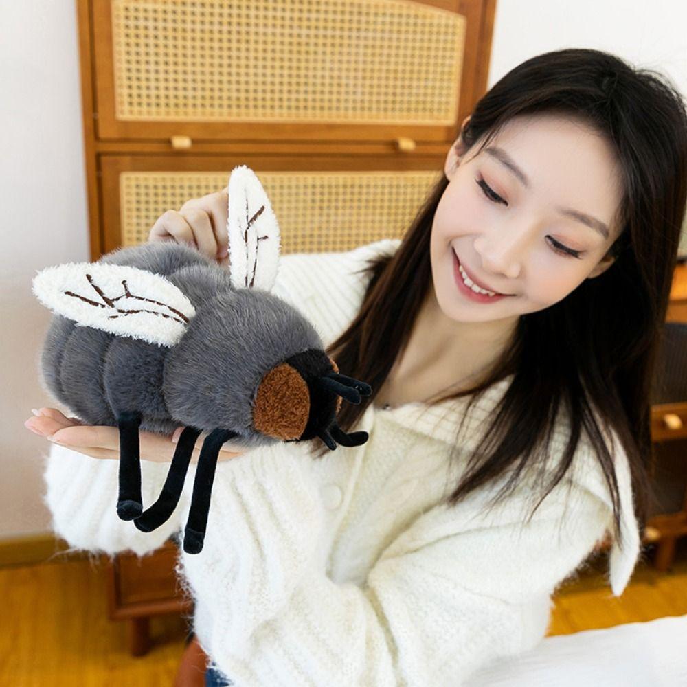 Fluffy Simulation Fly Plush Toy Collection Stuffed Animals Doll  Festival Party Decor
