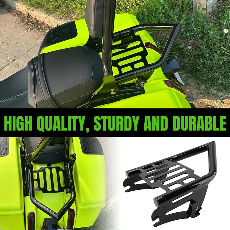 Motorcycle Support Rear Backrest Sissy Bar Luggage Rack For Harley Touring Street Glide Road King Road Electra Glide 2009-2025
