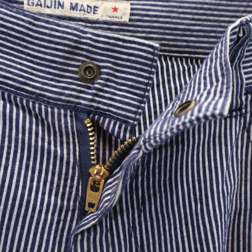 GAIJIN MADE Made In Japan Striped Pattern Pants S Navy System Men's Used