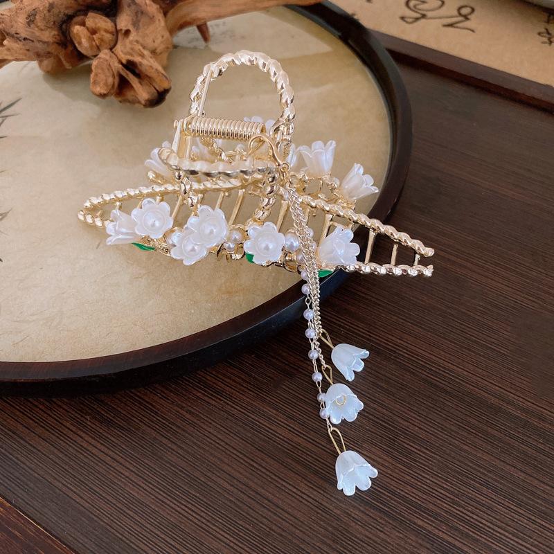 

Ландыш Кисточка Заколка для волос Антикварная Высококлассная Нишевая Бижутерия для волос Модная Универсальная Темпераментная Головной убор Женский