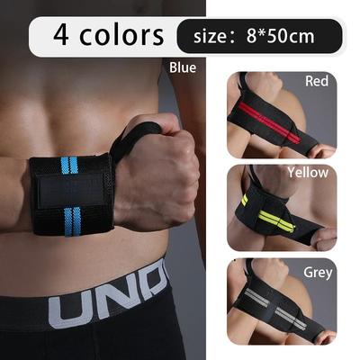 Durable And Safe 1 Piece Adjustable Wrist Support Wraps For Weightlifting With Thumb Loop Unisex Horizontal Bar Gym Fitness Wristband