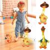 Sound Recording Electric Duck Plush Toy Talking Animals Singing Dancing Duck Toy  Kids