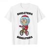 Italienische Brainrot Kaugummiautomat Fahrradfahrer Meme T-Shirt Für Männer Frauen 100% Baumwolle T-Shirts Kurzarm Oberteile Vintage T-Shirt