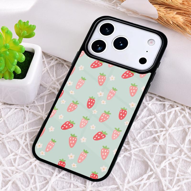 Strawberry Art Tropic Shockproof Phone Case for iPhone 17 Air 16e 15 11 12 14 13 Pro Max Cover Coque