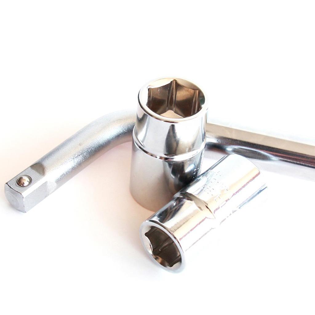 Telescoping Lug Wrench Wheel Wrench with for CR-V Sockets 17/19 & 21/23mm for Car Van Truck Caravan