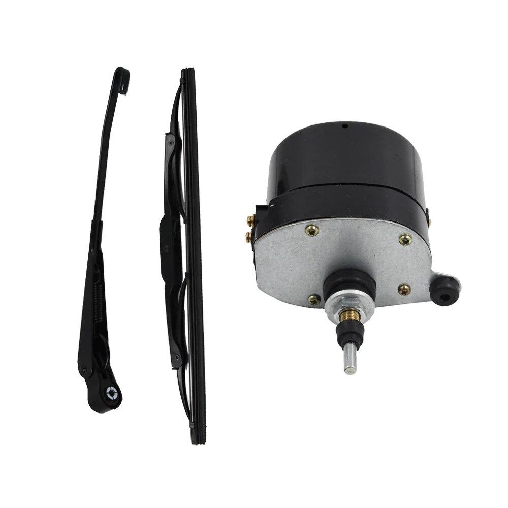 12V Universal Scheibenwischermotor mit Arm und Wischerblatt für Fischerboot, Caravan, 01287358, 7731000001, 0390506510, Autozubehör