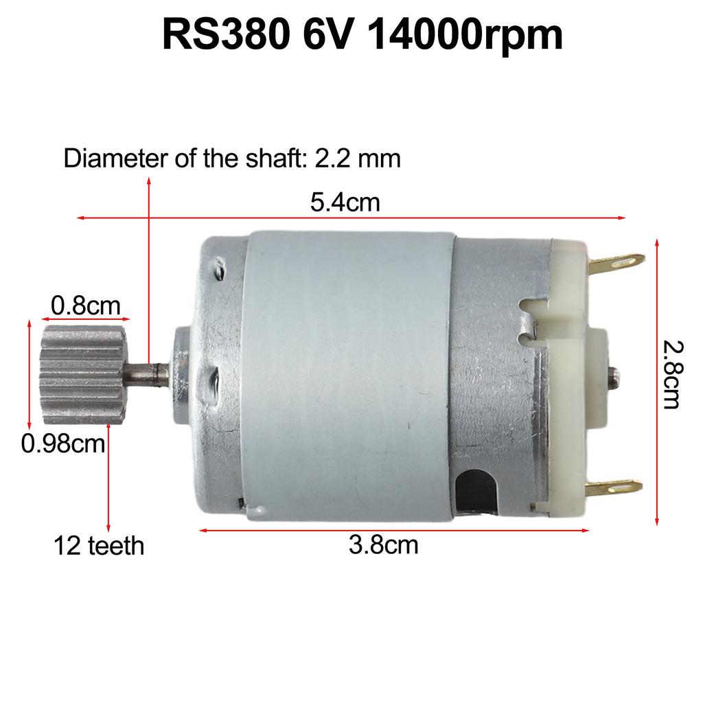 12V 6V 24V Motor Barn Elektrisk Bilmotor RS550 RS390 Motor