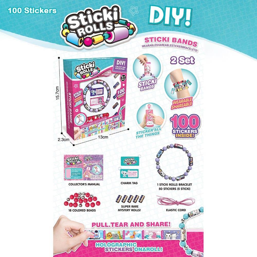 

Наліпки для носіння Набір з намистин Браслет для обміну Іграшки з намистин Нова іграшка-наклейка Браслет Діти 100 Stickers