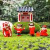 Pinenjoy Chinese New Year Figurine Miniature New Year Auspicious Resin Miniature Set Featuring Dancing and Red Traditional Lucky Gifts for Chinese New
