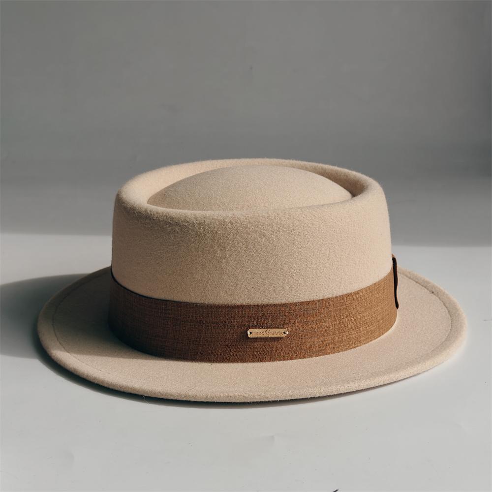 

Autumn/Winter Fedora Hat for Women Soft Felt Hat - French Style Retro French Elegance Fashionable Versatile Warm Hat 56-58CM