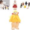 Handcrafted Wooden Family Puppets Jointed And Lifelike Ideal For Display Or Play