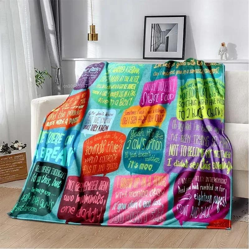 Friends Klassische TV-Serie Decke Charakter Muster Kollektion Flanelldecke Weiche Tagesdecke Sofa Wärmende Abdeckung Weihnachtsgeschenk