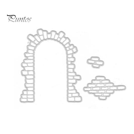 

Инструмент для высечки бумаги для тиснения, дизайн кирпичной стены и окна, легкая многофункциональная высечка для приглашения серебряный