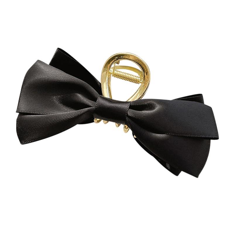 

Женские заколки-крабы для волос, милые с бантиком, большие, с сильной фиксацией